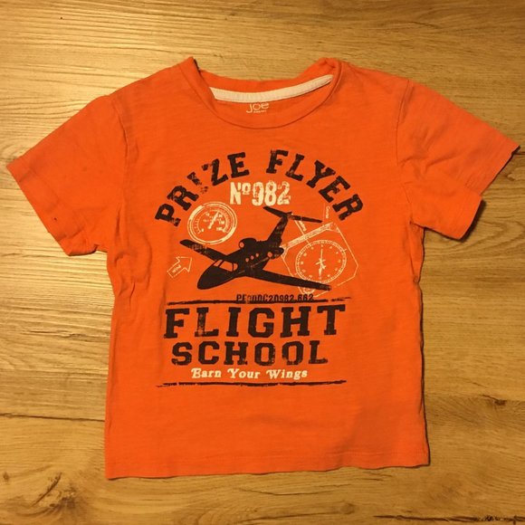 Joe Fresh Orange Aeroplane Tshirt - Picture 2 of 2